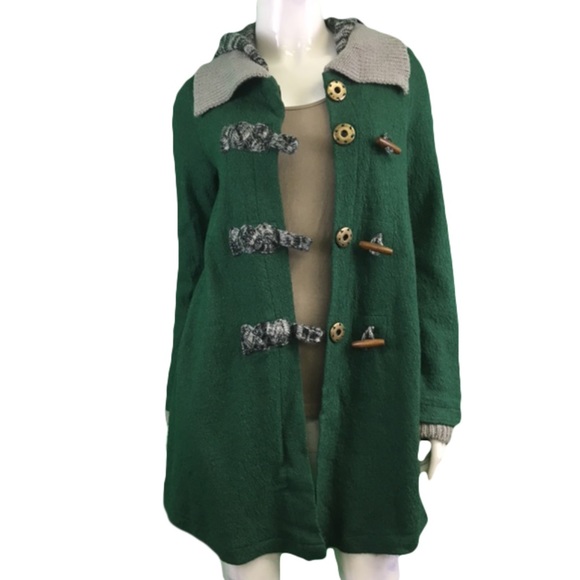 NWT Mystree Green Hooded Jacket
